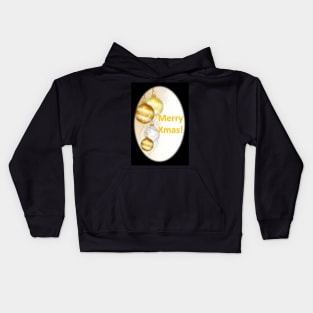 Golden Xmas Wishes Kids Hoodie